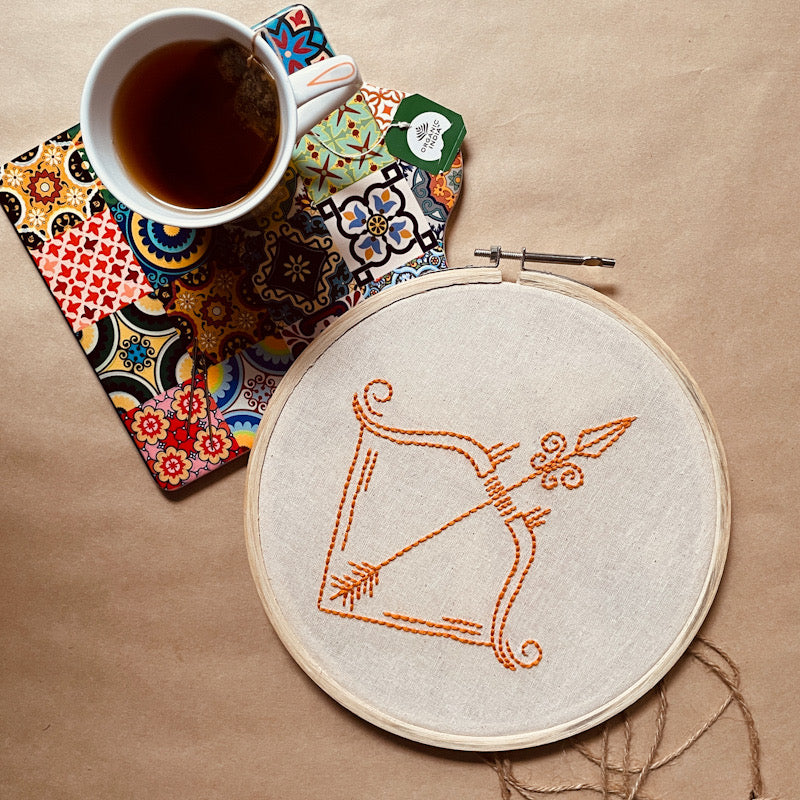 SAGITTARIUS DUO HOOP EMBROIDERY DIY KIT