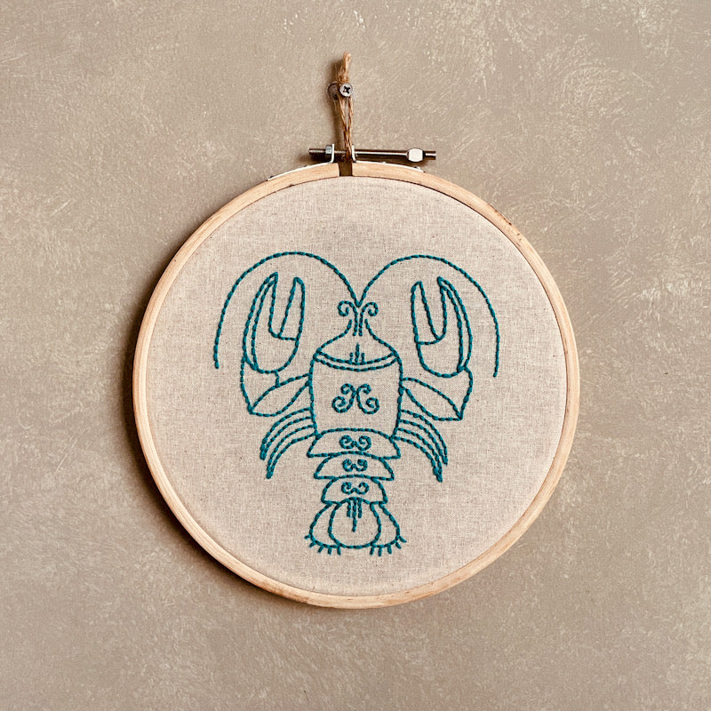 CANCER DUO HOOP EMBROIDERY DIY KIT