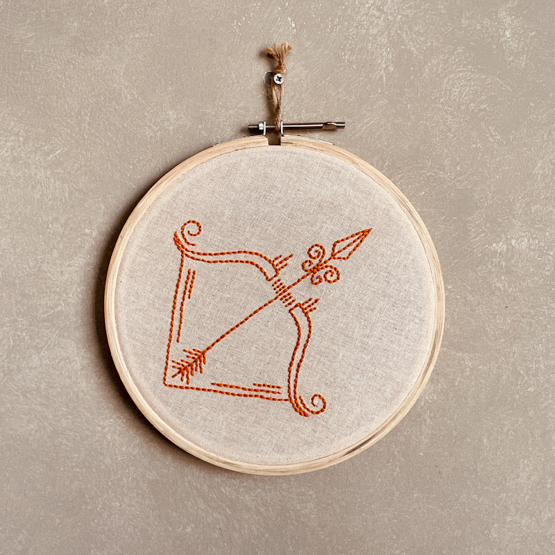 SAGITTARIUS DUO HOOP EMBROIDERY DIY KIT