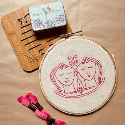 GEMINI DUO HOOP EMBROIDERY DIY KIT