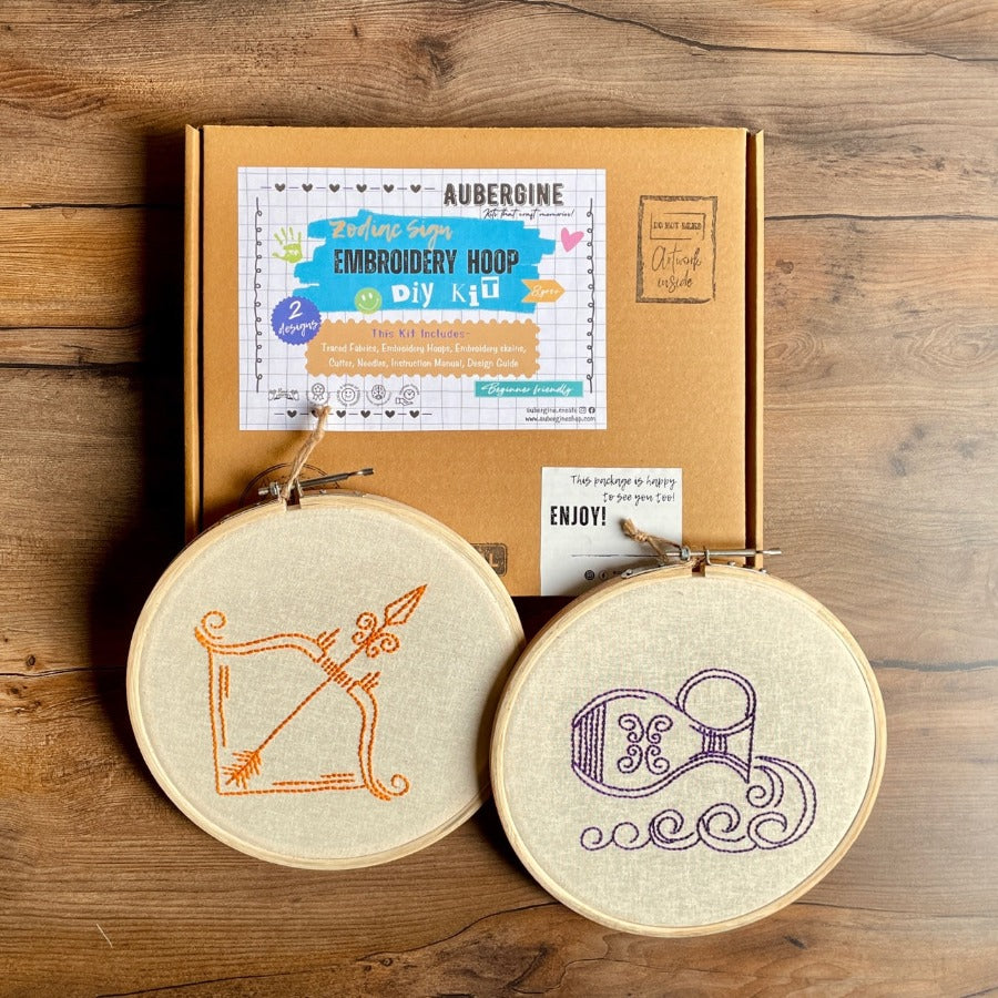 SAGITTARIUS DUO HOOP EMBROIDERY DIY KIT