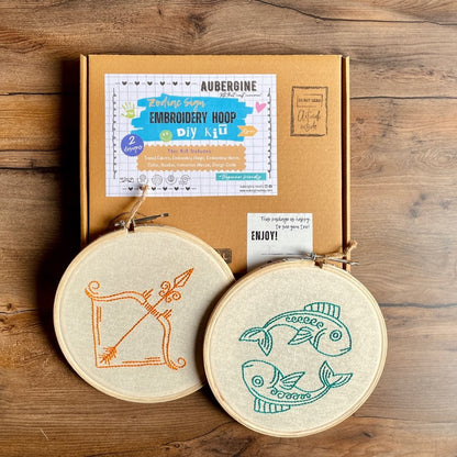 SAGITTARIUS DUO HOOP EMBROIDERY DIY KIT