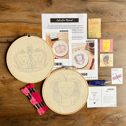 GEMINI DUO HOOP EMBROIDERY DIY KIT