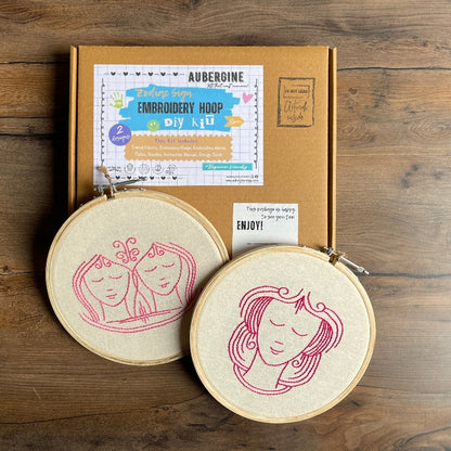 GEMINI DUO HOOP EMBROIDERY DIY KIT