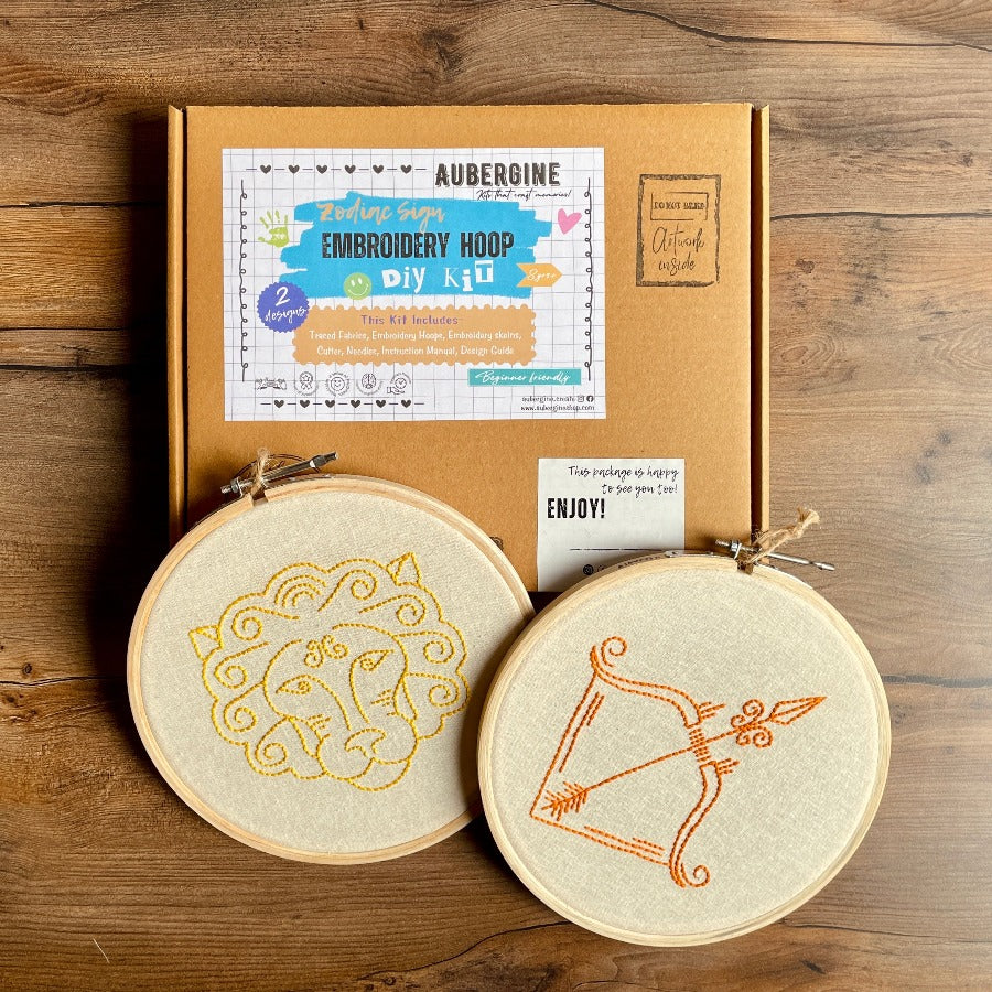 SAGITTARIUS DUO HOOP EMBROIDERY DIY KIT